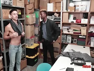 Straight 20yo Guy Blackmailed By Gay Black Cop